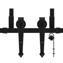 GPF0554.61 Doppel Schiebetürensystem Nuoli schwarz 300 cm (2 x 150 cm)