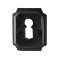 Schlüsselrosette GPF6901.02 48x40x6mm Schmiedeeisen schwarz